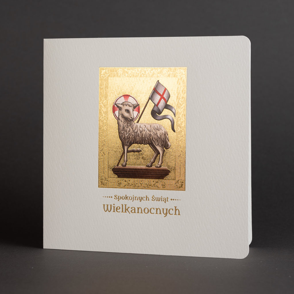 kartki wielkanocne z barankiem